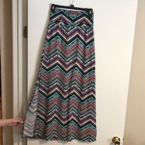 Multicolor chevron Maxi skirt - Joe B brand